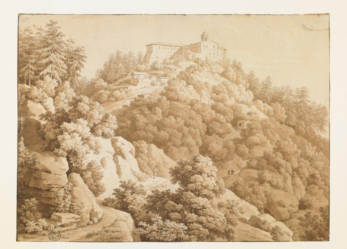Vue du monastère de Monte Senario