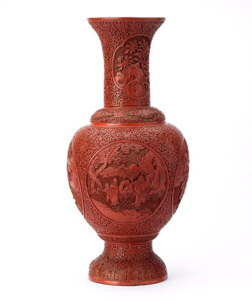 Grand vase rouge