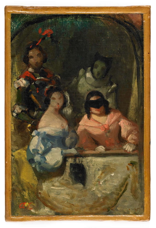Une loge au bal masqué
