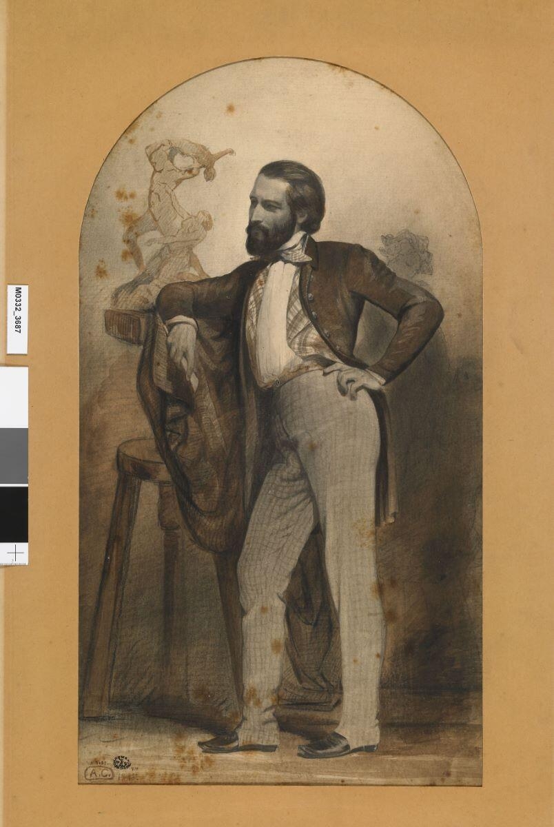 Autoportrait du sculpteur Auguste Clésinger