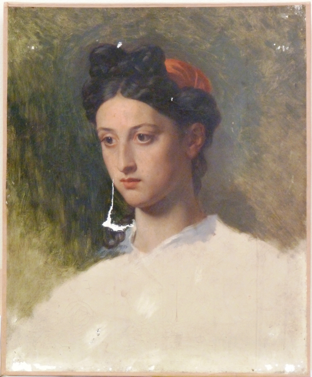 Étude d'une tête de femme