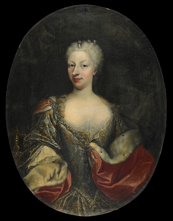 Portrait de Polyxène de Hesse-Rheinfels-Rotenbourg, reine de Sardaigne, épouse de Charles-Emmanuel III de Sardaigne