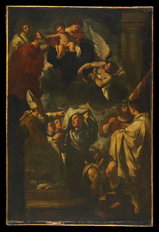 L'Evêque saint Félix remet l'habit monastique à saint Guillaume