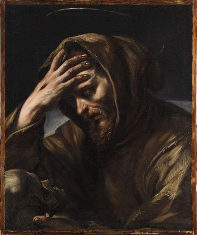 Saint François d'Assise en méditation