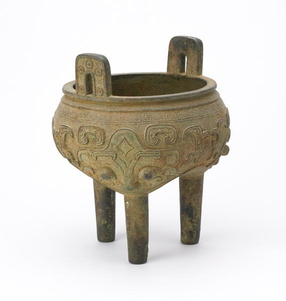 Chaudron tripode en bronze