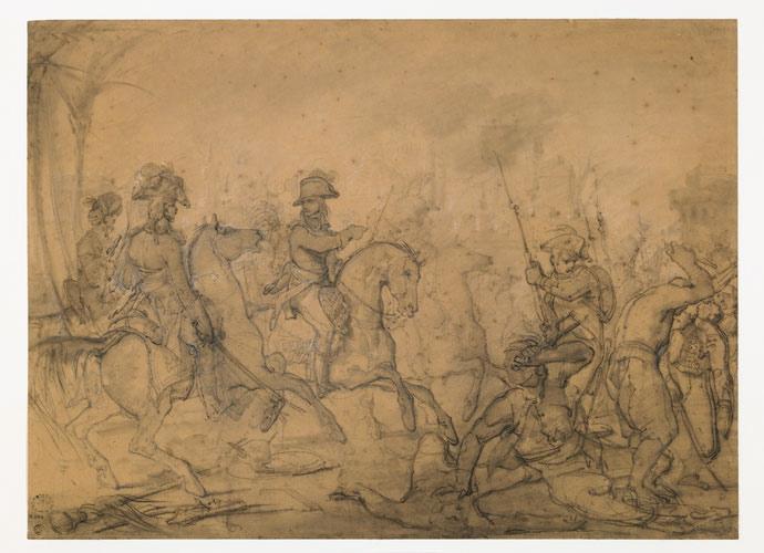 Bonaparte sur un champ de bataille ;La bataille de Mondovi (ancien titre)