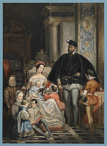 François Ier et la duchesse d'Etampes