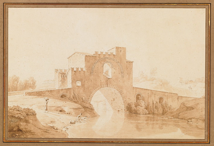 Ruines d'un pont fortifié