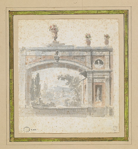 Portique donnant sur la campagne