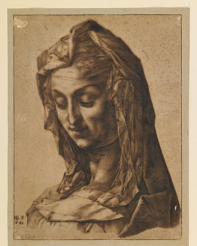 Tête de femme voilée