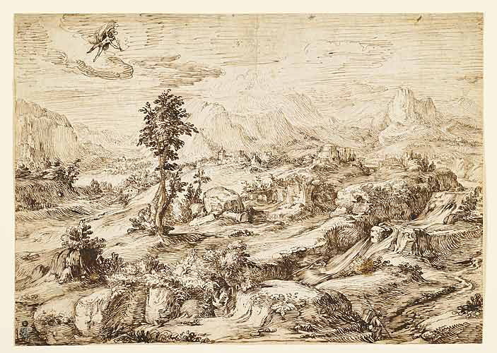 Paysage avec Mercure