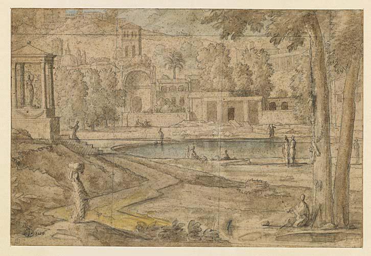 Paysage avec architectures