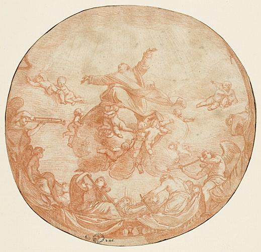 Ascension avec des anges et des musiciens