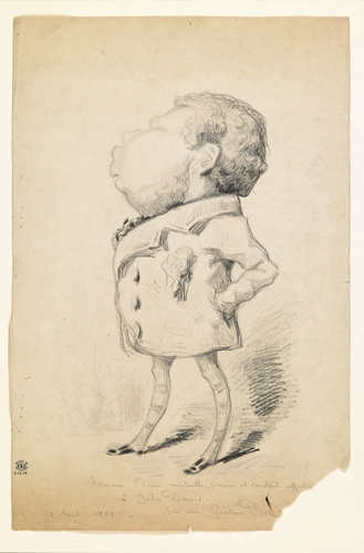 Caricature d'homme de profil (Jules David)