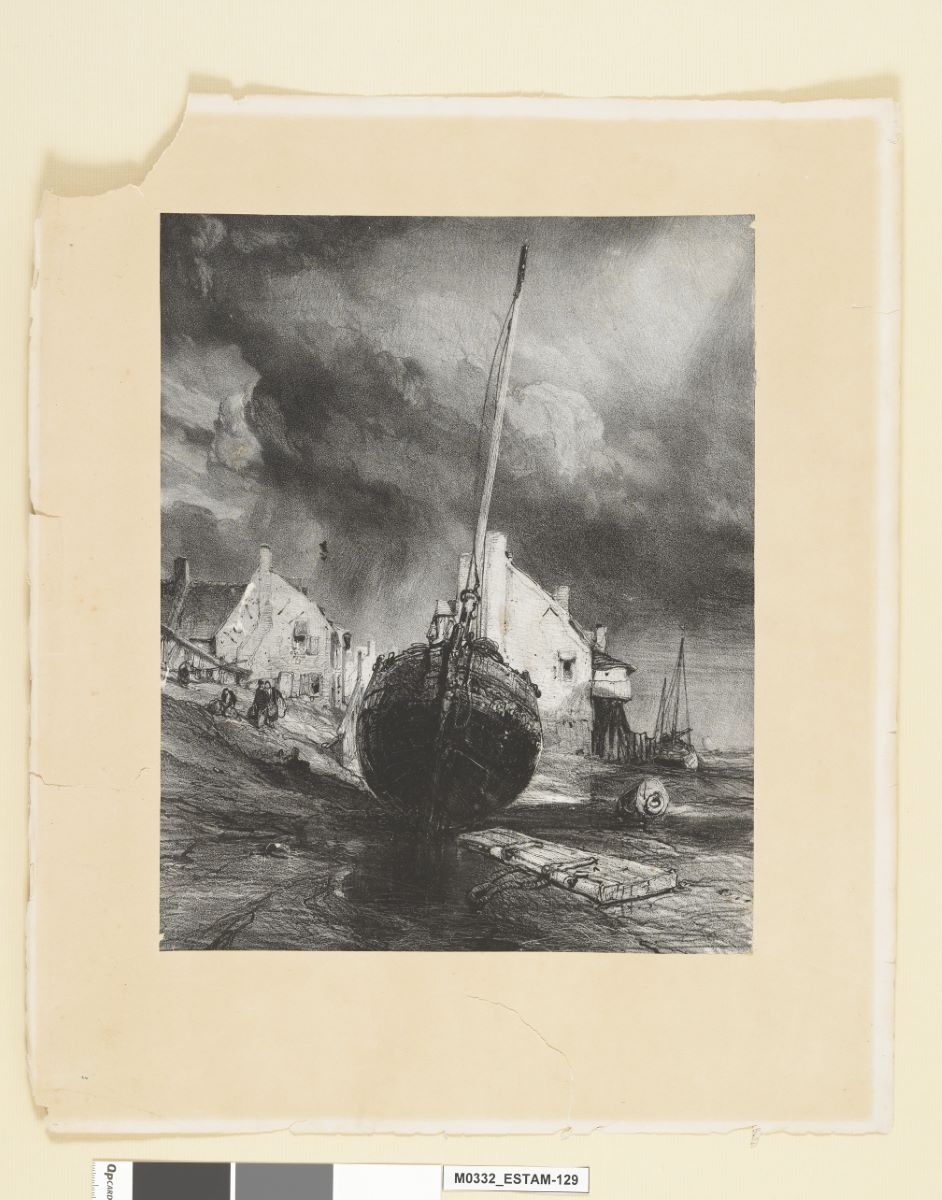 Bateau sur la plage de Saint-Valéry-sur-Somme