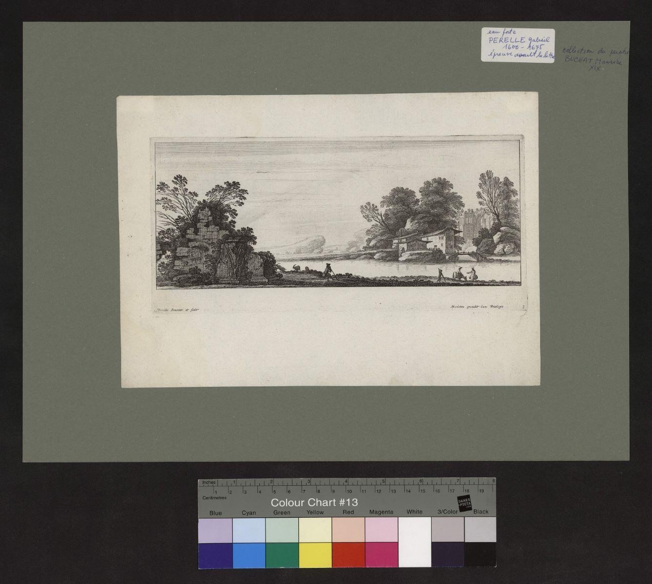 3e planche de la suite "paysages ornés de ruines d'architecture"