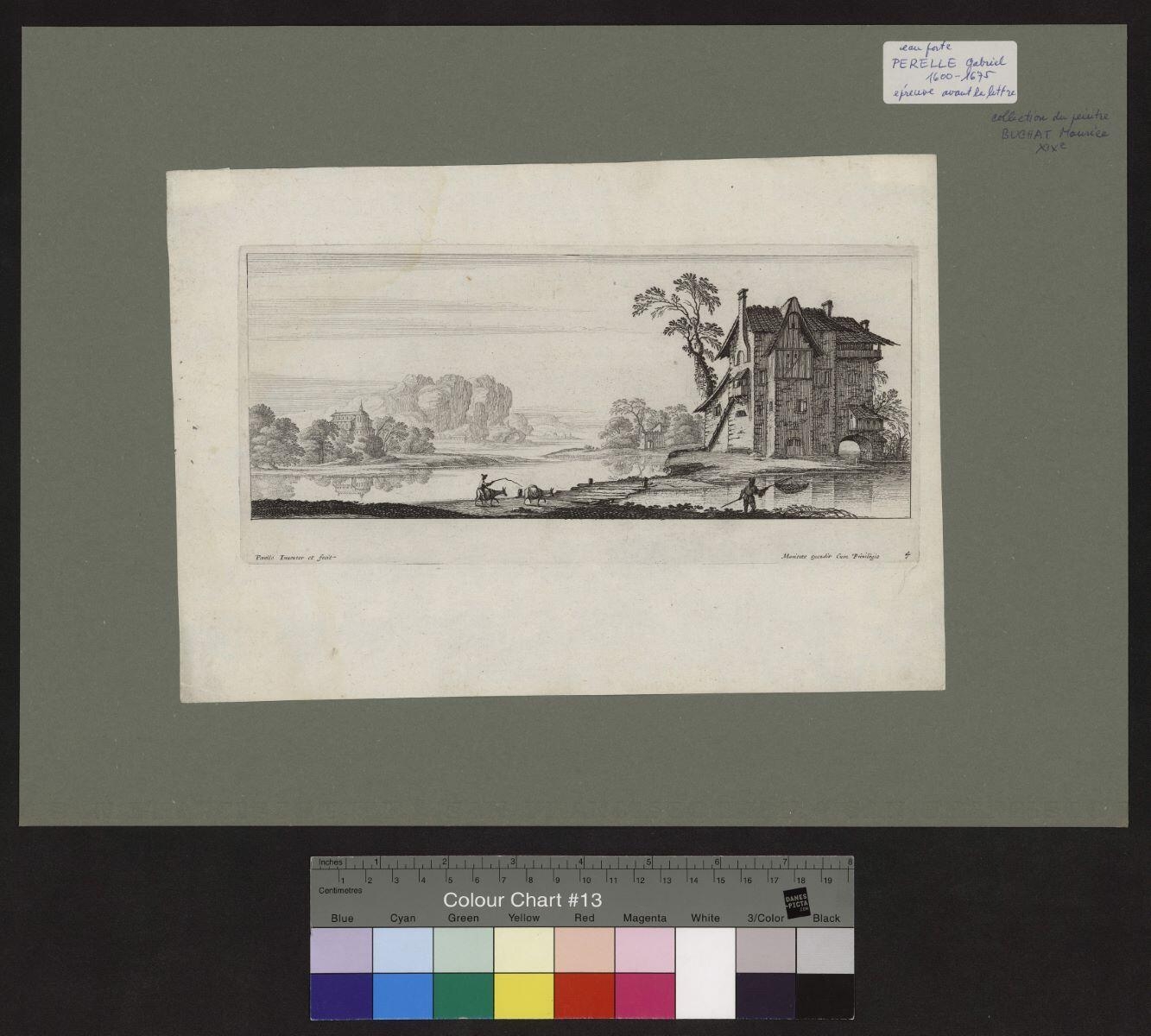 4e planche de la suite "paysages ornés de ruines d'architecture"