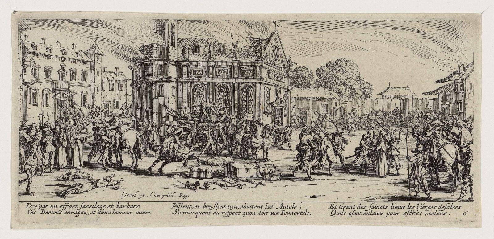 Dévastation d'un monastère