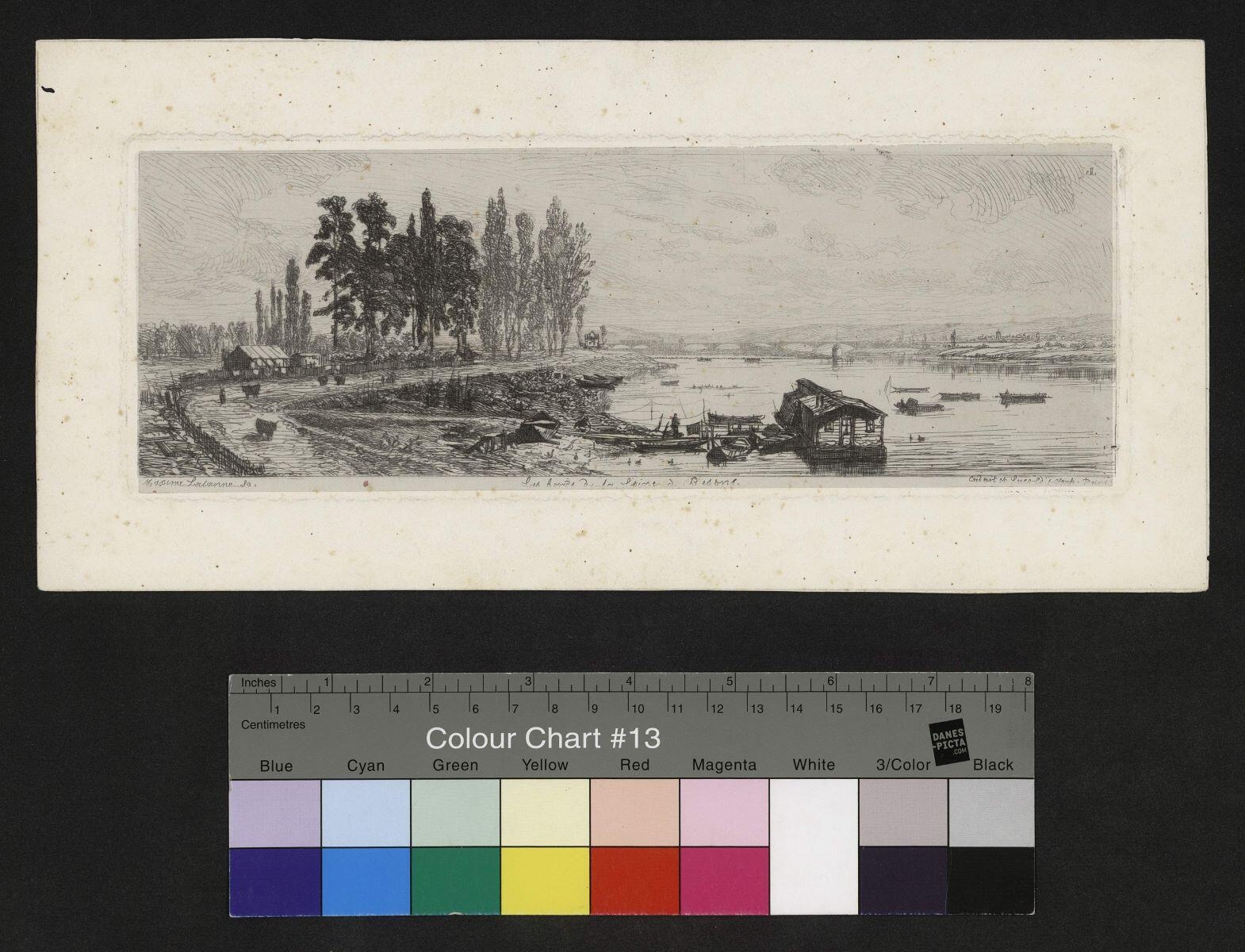 Les Bords de la Seine à Besons, 11e planche de Douze croquis à l'eau-forte