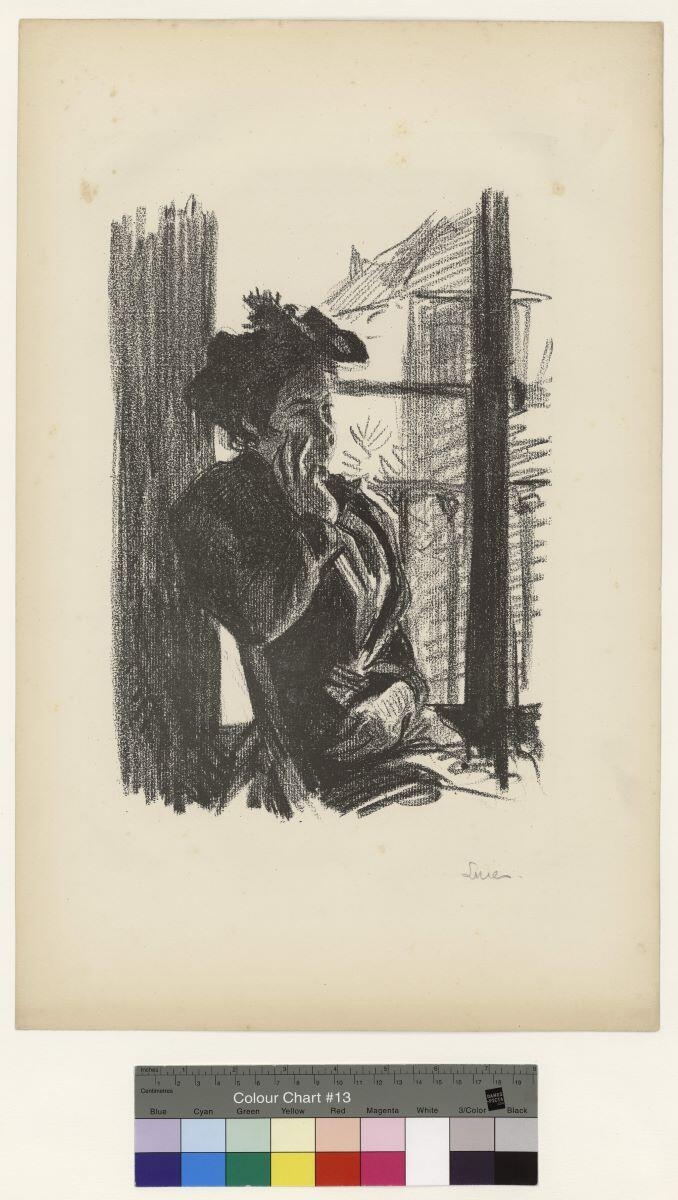 Mme Luce, femme de l'artiste, à la fenêtre