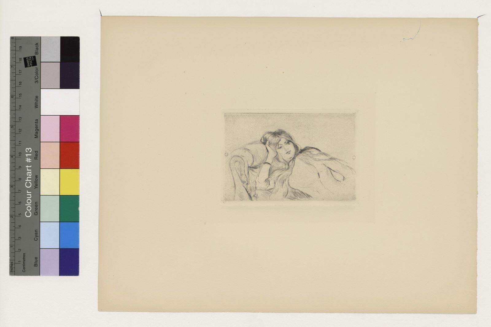 Jeune femme au repos