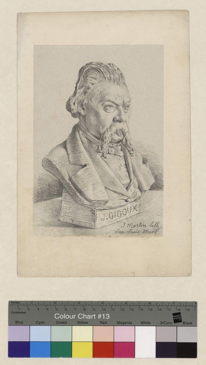 Buste sculpté de Jean Gigoux