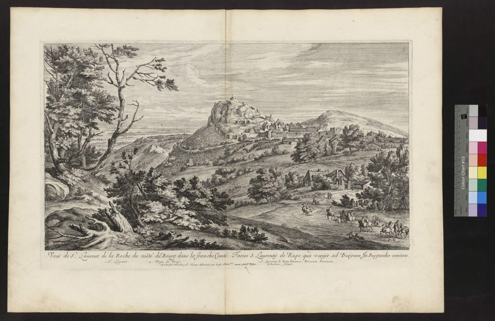Vue de Saint-Laurent-de-la-Roche du côté du bourg dans la Franche-Comté