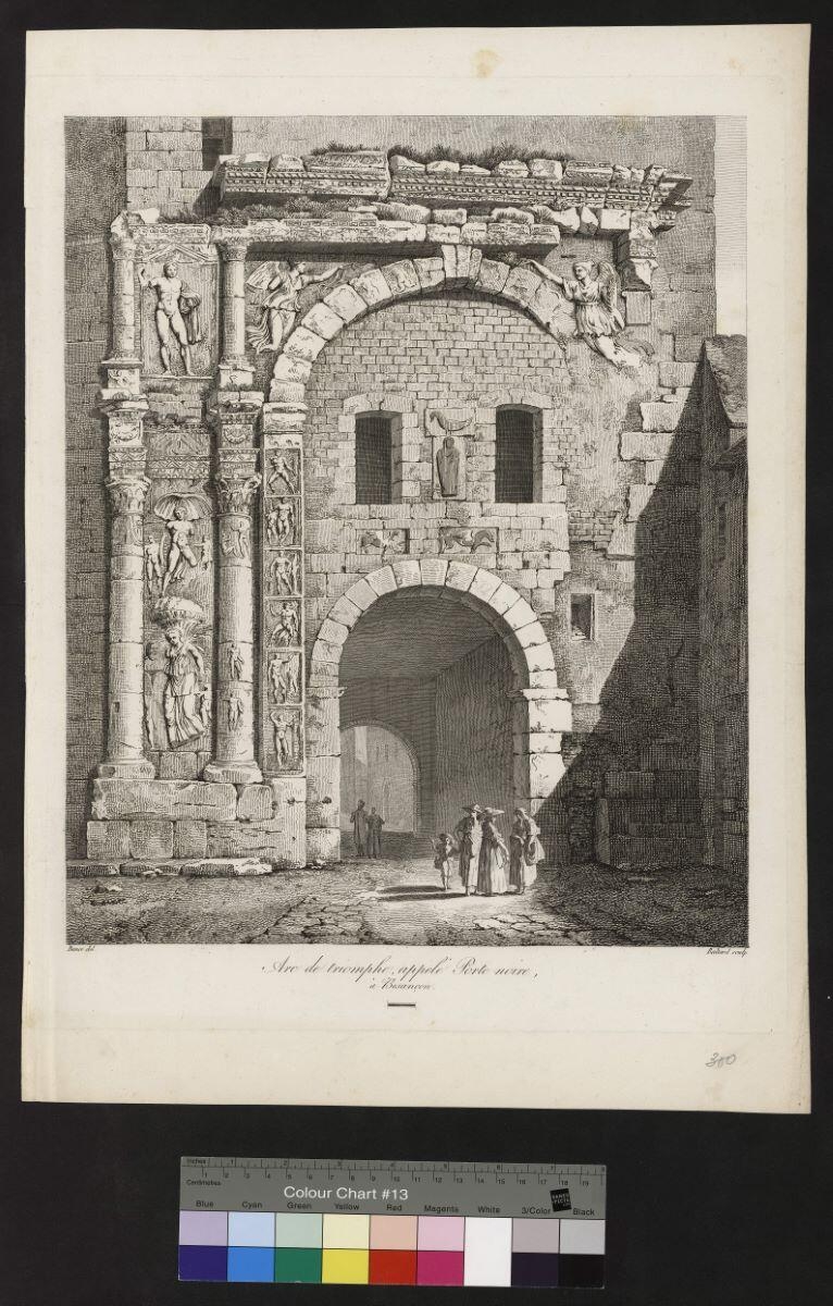 Arc de triomphe appelé Porte noire, à Besançon