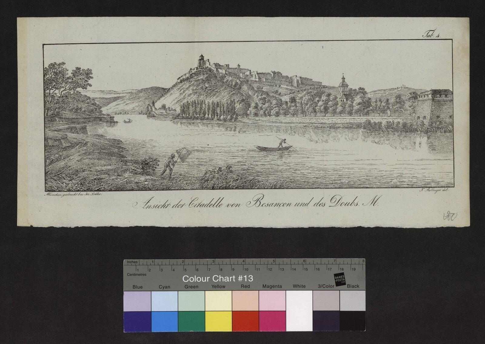 Ansicht der Citadelle von Besançon und des Doubs