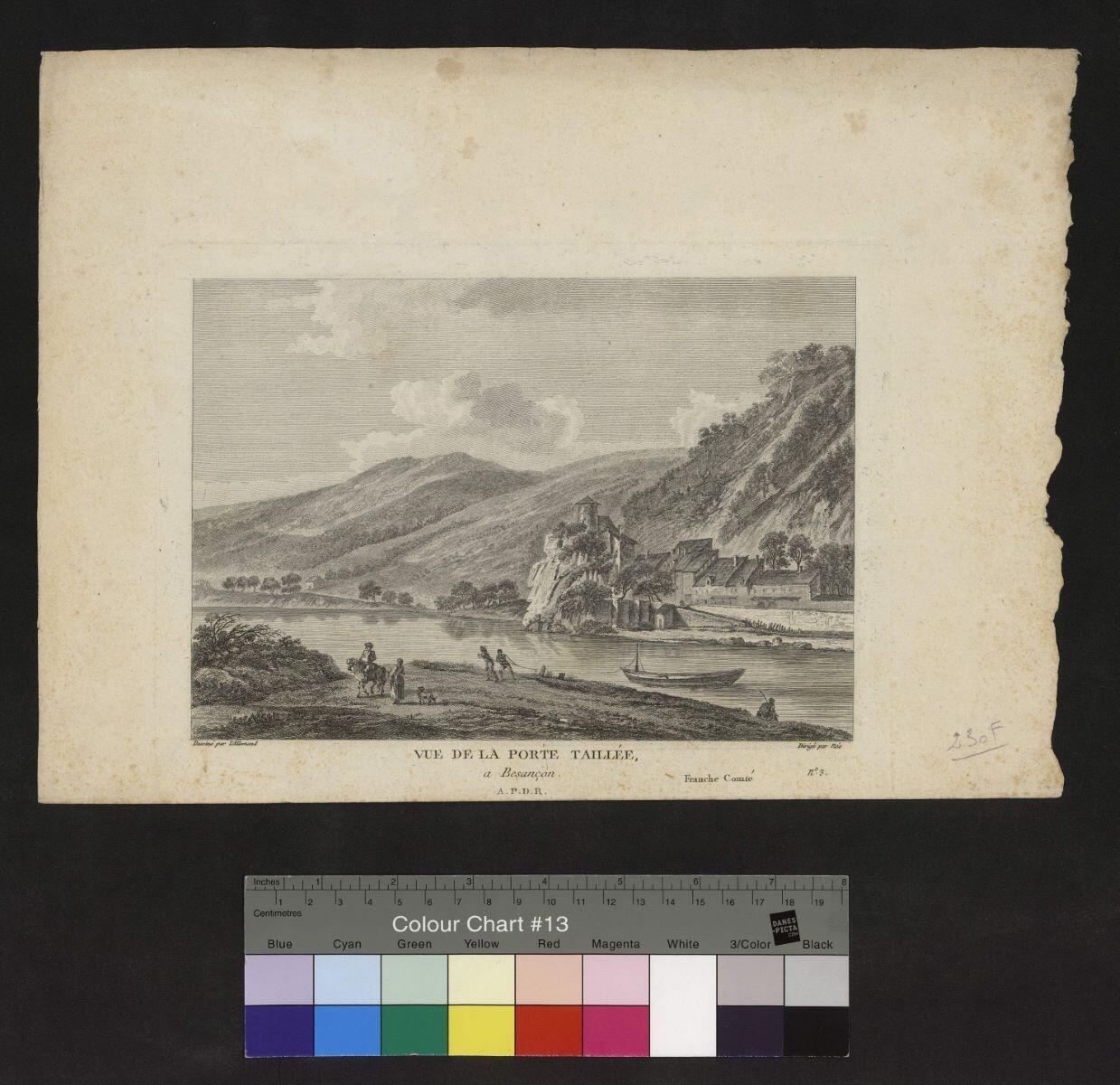 Vue de la porte taillée à Besançon