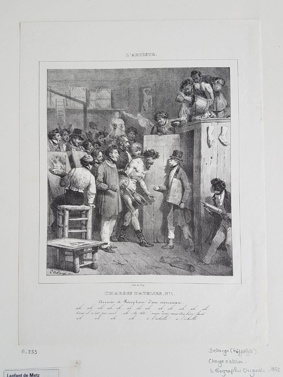 Charges d'atelier, n° 1 : arrivée et réception d'un nouveau