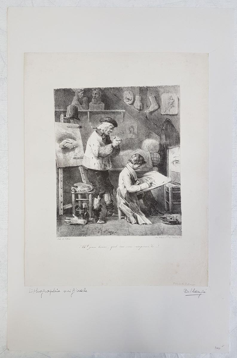 Croquis lithographiques : Ah ! Jeune homme, quel état vous entreprenez là … !