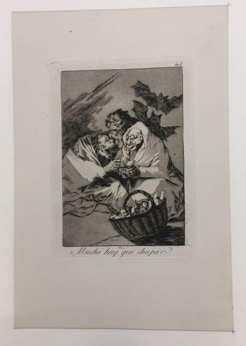 Mucho hay que chupar, planche 45 de la série des Caprices