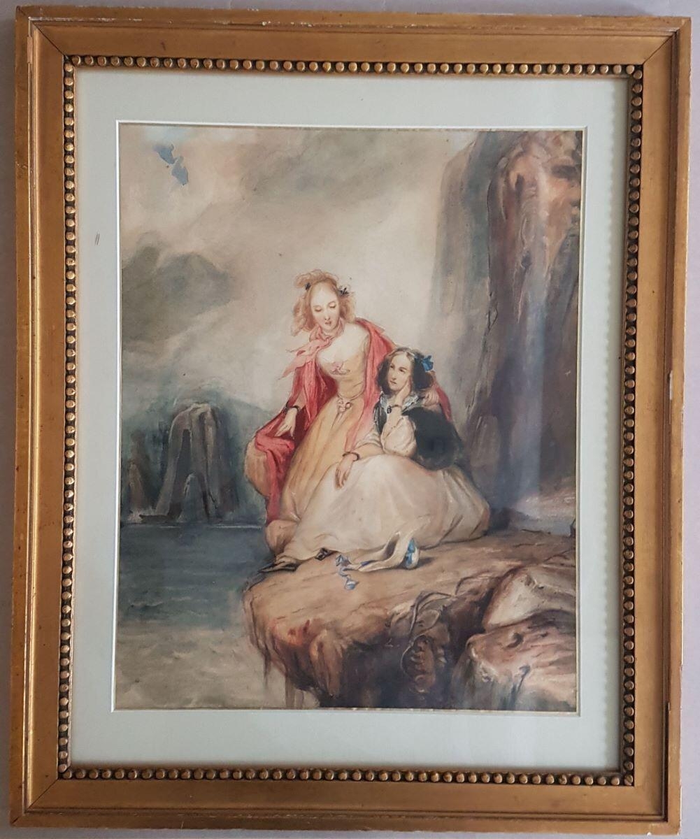 Minna et Brenda sur le bord de la mer