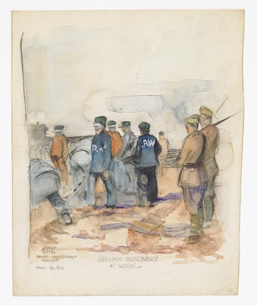 German prisoners at work