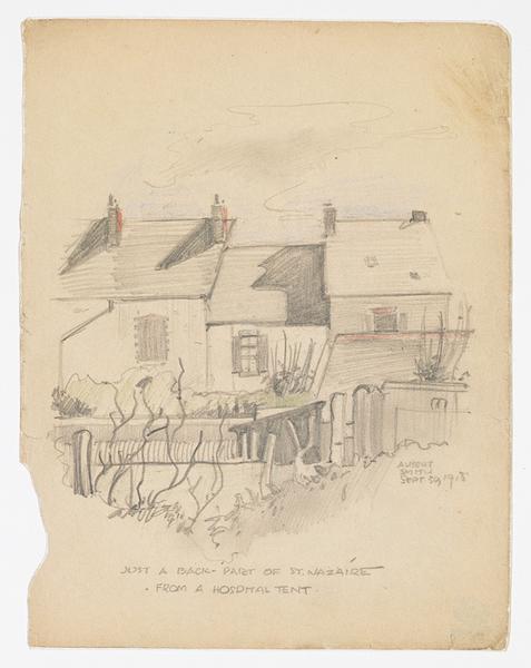 Just a back-part of St.-Nazaire. From a hospital tent