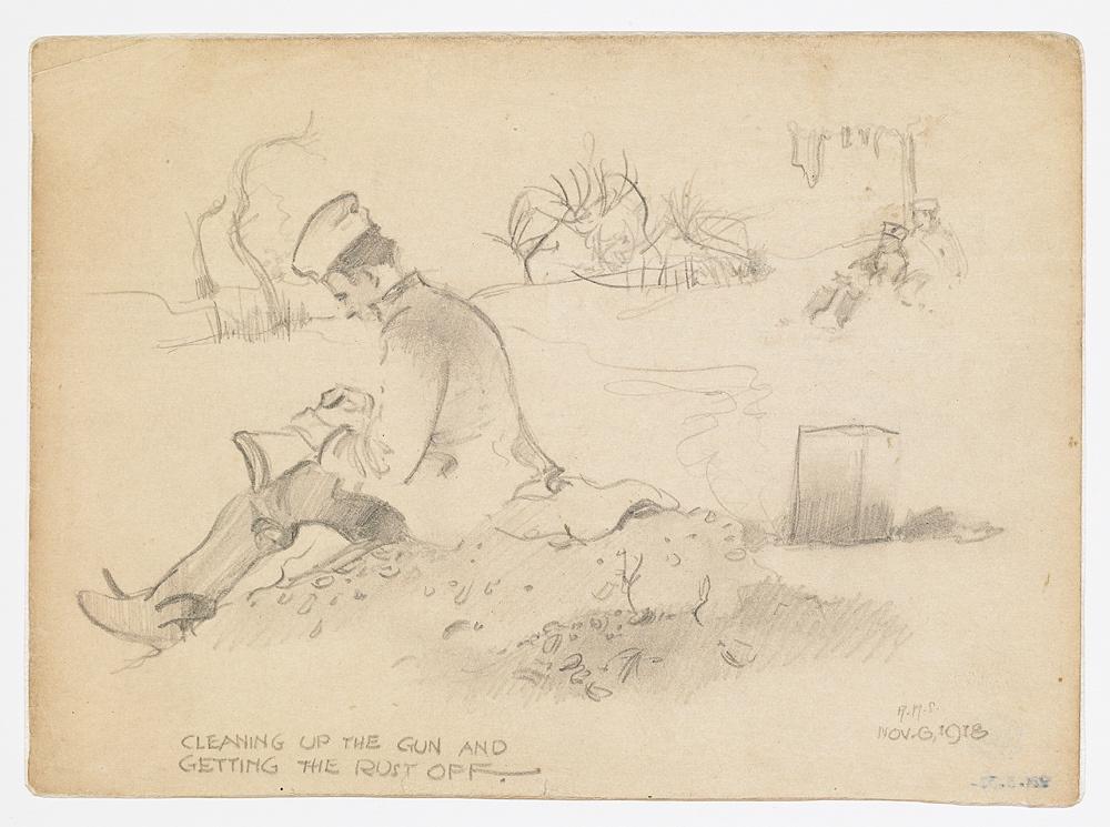 Cleaning up the gun and getting the rust off