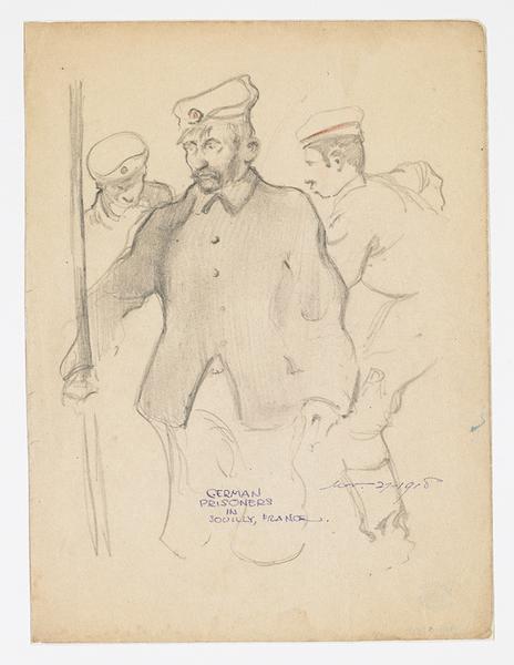 German prisoners in Souilly, France