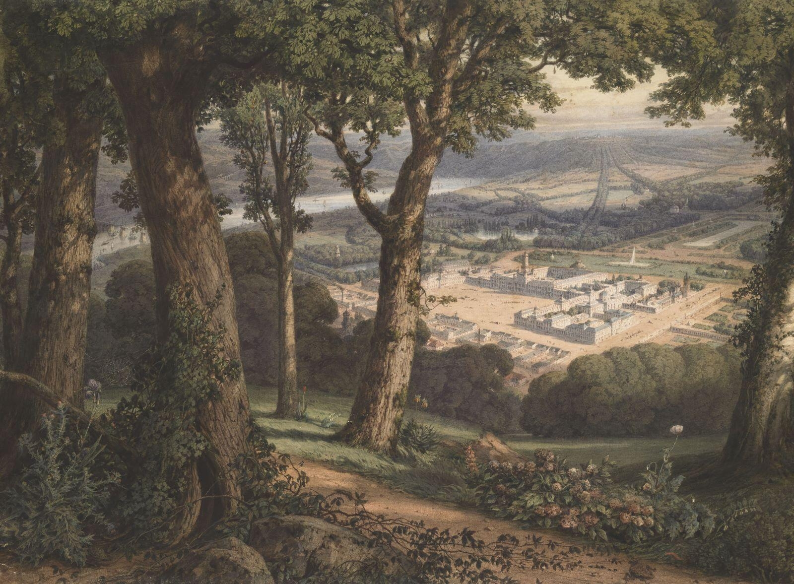 Vue du Phalanstère imaginé par Fourier