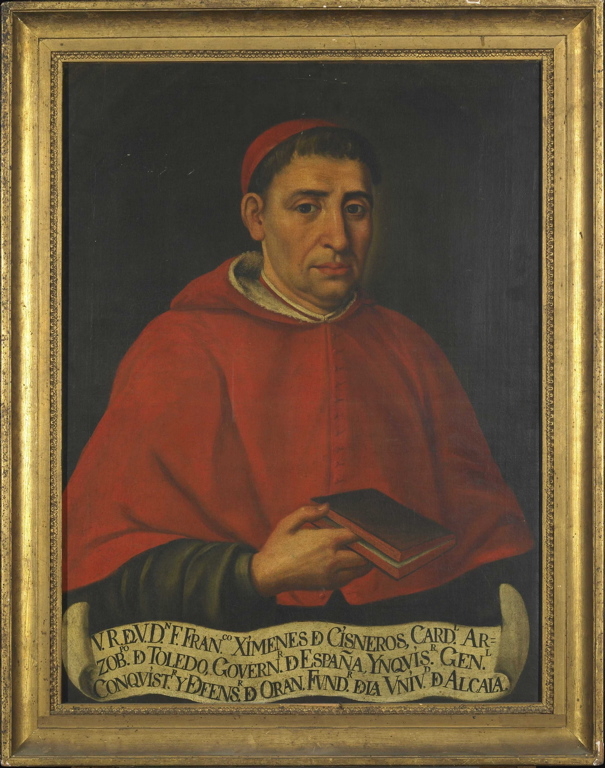 Portrait de Francisco Jimenez de Cisneros, cardinal Archevêque de Tolède, régent d'Espagne