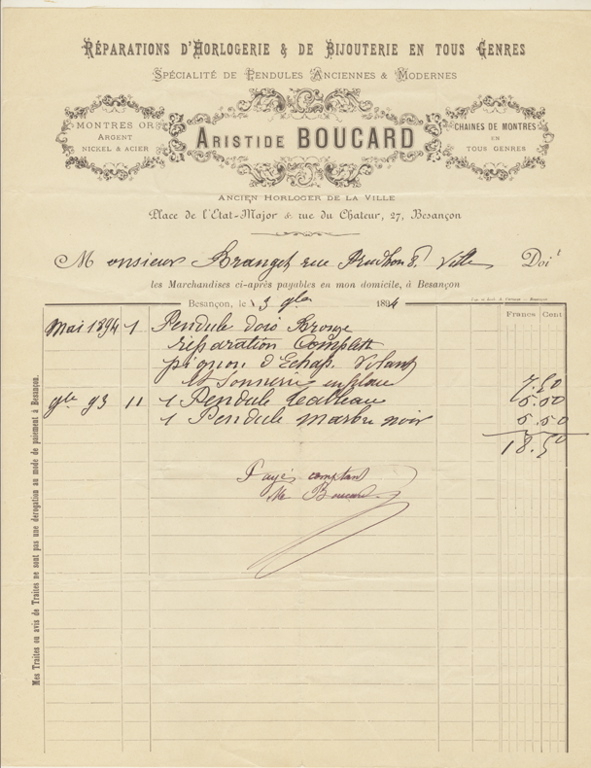 Réparations d'horlogerie et de bijouterie en tous genres