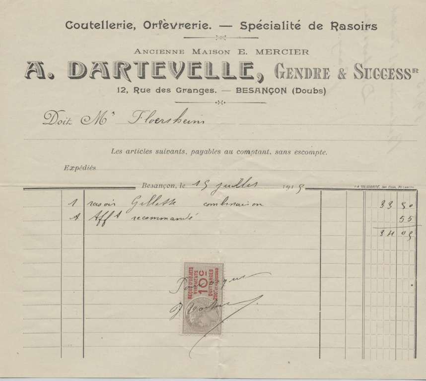 A. Dartevelle, gendre et successeur