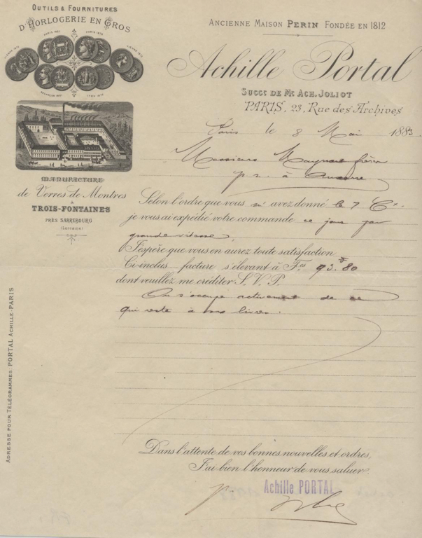 Achille Portal, outils et fournitures d'horlogerie en gros