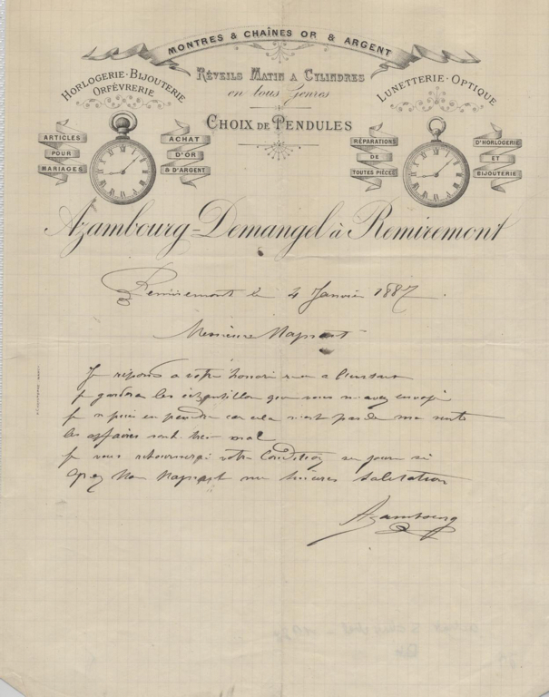 Azambourg Demangel à Remiremont