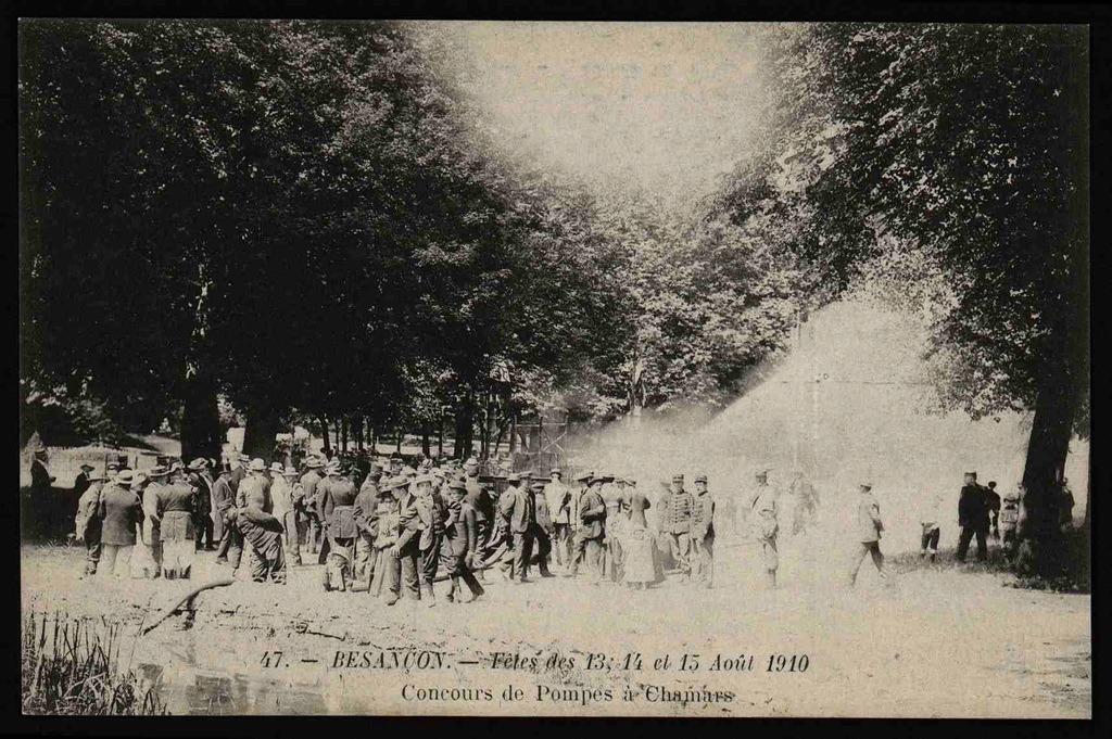 BESANÇON - Fêtes des 13, 14 et 15 Août 1910 - Concours de Pompes à Chamars