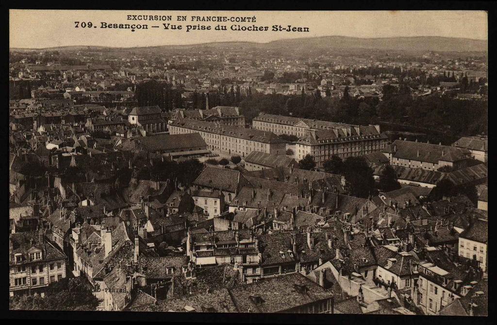 Excursion en Franche Comté - BESANÇON - Vue prise du Clocher St-Jean