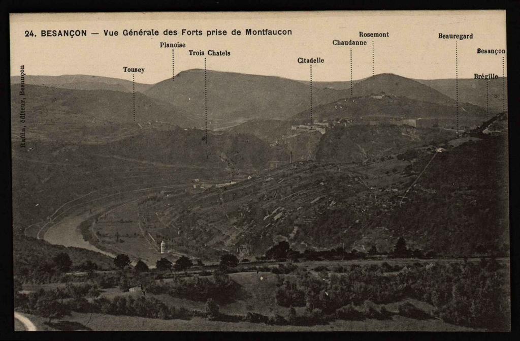 BESANÇON - Vue Générale des Forts prise de Montfaucon