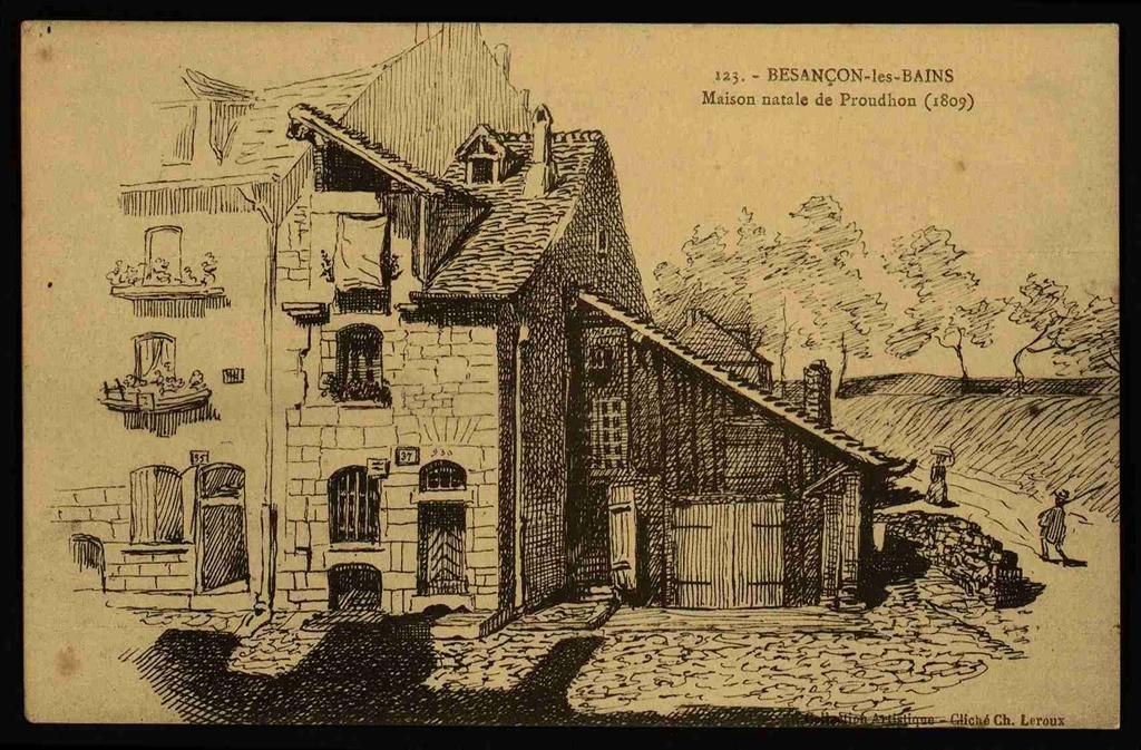 BESANÇON-les-Bains - Maison natale de Proudhon (1809)