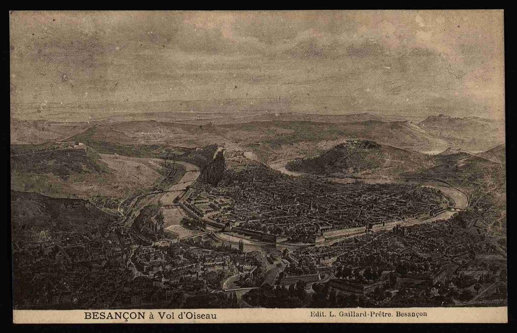 BESANÇON à Vol d'Oiseau