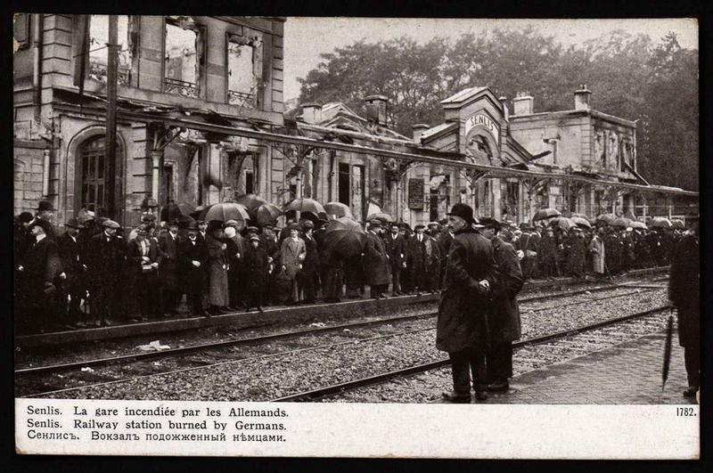 Senlis. La gare incendiée par les Allemands